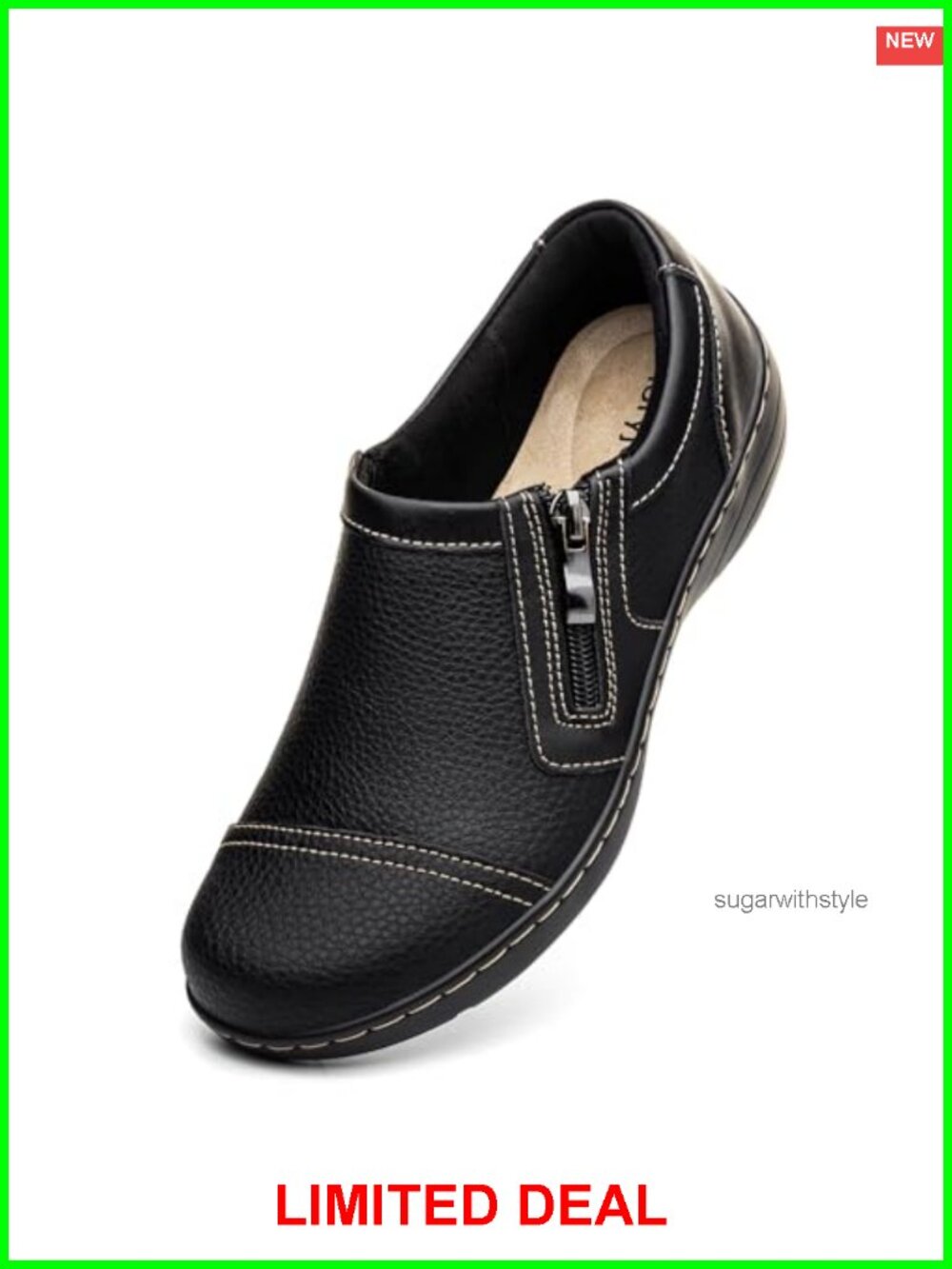 Women's Leather Loafers Slip On Comfort Dress Shoes
